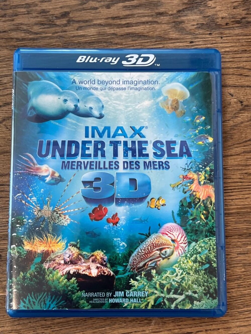 IMAX Under The Sea 3D 2009 Blu-ray 3D Documentary Narrated By Jim Carrey Pre-Own